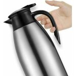 Pichet isotherme en acier inoxydable carafe à café et à thé à double paroi cafetière thermos 2 l Pichet isotherme en acier inoxydable carafe à café et à thé à double paroi cafetière thermos 2 l