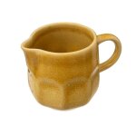 Pichet ou pot � lait - collection campagne - jaune - gr�s - 7. 7 x 6. 5 x h:11 cm
