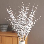 Pi�ces de fleurs artificielles de jasmin � tige longue de 295 pouces bouquet de fausses fleurs fausses ...
