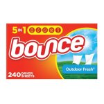 Pieces lavage - sechage - bounce lingettes s�ches 240 pcs - adoucissant anti - statique parfum frais ...
