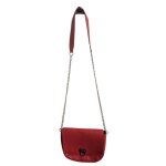 Pieces - sac � main cuir - rouge - maroquinerie femme