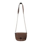 Pieces - sac � main cuir - taupe - maroquinerie femme
