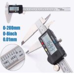 Pied à coulisse numérique - caliper - 200mm - acier inoxydable - grand écran lcd - précision 01mm Pied à coulisse numérique - caliper - 200mm - acier inoxydable - grand écran lcd - précision 01mm