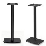 Pieds denceintes universels en mtal 10 kg max 1 paire avec plateau suprieur orientable  45 pour enceintes ...