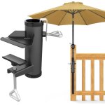 Pied de parasol pour balcon balustrade pied de parasol support de parasol pour balcon terrasse plage ...
