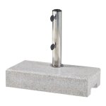 Pied de parasol rectangulaire bomba en granit 45 x 23 x 10 cm gris