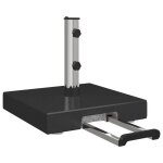 Promotion pied de parasol sur roulettes - avec poignée granit noir 29 kg carrée 35564 - bestmeuble Promotion pied de parasol sur roulettes - avec poignée granit noir 29 kg carrée 35564 - bestmeuble