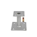 Pied de poteau fixe gezu impex 70 x 70 mm galvanis� � chaud support de poteau sur�lev�s