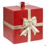 Pied de sapin cadeau magnsie 30x27x35cm rouge - feeric lights & christmas