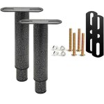 Pieds de support pour sommier - pieds de lit - pieds de sommier tapissier - 2 pi�ces - 18 � 33 cm - fer ...