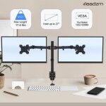 Pied tv universel support tv 13 - 27 pouces lcd - led - plasma hauteur rglable - charge maximal 8kg ...