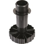 Pied vrin reglable - abs noir - 99 x 135 mm - hettich