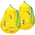 Pi�ge � abeilles furpaw - lot de 2 r�utilisable et facile � nettoyer attrape - guepes et insectes