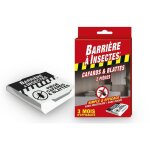 Pi�ges collants - barriere a insectes - anti - cafards - �tui - 2 pi�ges