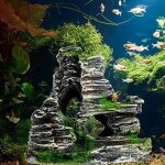 Pierre daquarium d�corations rocaille daquarium en r�sine rocaille paysage rock multicolore decoration ...