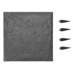 Pierres de marche jardin - vevor - 4 pcs - 395x395 cm - dalles de pas jardin - aspect pierre naturelle ...