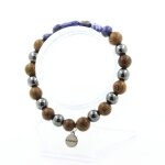 Pierres et minéraux. bracelet lapis lazuli du pakistan + perles hématite + bois 8 mm. fabriqué en france. ... Pierres et minéraux. bracelet lapis lazuli du pakistan + perles hématite + bois 8 mm. fabriqué en france. ...