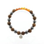 Pierres et minéraux. bracelet perles ambre véritable de la mer baltique + hématite + bois 8 fabriqué ... Pierres et minéraux. bracelet perles ambre véritable de la mer baltique + hématite + bois 8 fabriqué ...