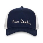 Pierrecardin casquette trucker net homme - trucker - filet rigide - bleu blanc - visi�re arrondie