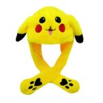 Pikachu pikachu chapeau oreille de lapin bouge chapeau sauteur drle lapin peluche chapeau casquette v1 ...