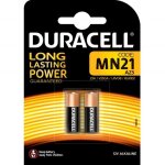 Piles alcaline 2x duracell mn21 alkaline - batterie a23 23a 12v 2617