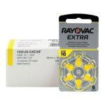 Piles auditives rayovac taille 10 lot de 10 plaquettes soit 60 piles