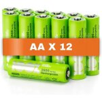 Piles rechargeables aa - lot de 12 piles 100% peakpower batteries aa lr6 rechargeables 1. 2v minh 2300 ...