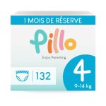 Pillo couche culotte taille 4 - lot de 132 pants 6 paquets de 22 couches culotte bb taille 4 - maxi ...