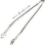 Pince barbecue inox  roulettes - taille 40cm - pour cuisine barbecue et plancha - qualit professionnelle ...