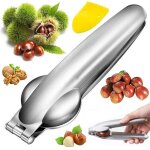 Pince a chataignes - casse - noisette en inox - conception ergonomique manche - pour noix telles que ...