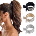 Pinces  cheveux - gigicial - lot de 3 - strass - forme de requin