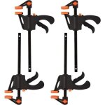 Pinces � cliquet - wolfcraft - 4 pi�ces - 4 pouces - serre - joint � une main - barre de serrage - serre ...