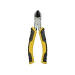 Pince coupante diagonale stanley - stht0 - 74455 - 180 mm - jaune - acier tremp et bi - matire ergonomique ...