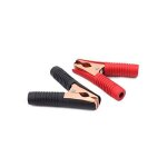 Pinces crocodile pour chargeur batterie d�marreur rapide (noir + rouge) 2pcs 200a label