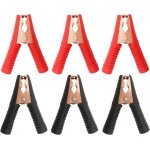 Pince crocodile en cuivre 6pc pinces crocodiles de batterie de voiture pinces de batterie pour voitures ...