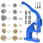 Pince  ?illets professionnelle avec un marteau avec 3 matrices et 3000 ?illets 6 / 10 / 12 mm presse ...