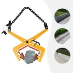 Pince de levage pour pierre et bois 325kg robust en acier alliage avec chane type f support de levage ...