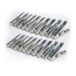 Pince à linge inox ( lot de 20 ) solide robuste avec mâchoire en pvc pour corde à linge Étendoir séchoir ... Pince à linge inox ( lot de 20 ) solide robuste avec mâchoire en pvc pour corde à linge Étendoir séchoir ...