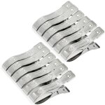 Pinces � linge inox grand format - lot de 12