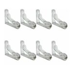 Pince nappe - largeight - lot de 8 - plastique transparent - fixation solide - lavable
