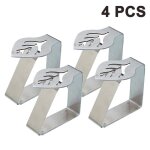 Pinces de nappe en acier inoxydable ? set de 4 pinces dcoratives pour tables intrieures et extrieures ...