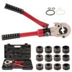 Pince  sertir hydraulique 15 - 32mm teeno pince a sertir avec 12pcs contouroutil de sertissage hydraulique ...