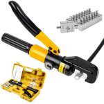 Pince a sertir hydraulique yqk - 70 10t pour cbles cu 4 - 70mm avec 9 matrices ? outil sertissage lectrique ...