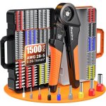 Pince � sertir preciva 0. 08 - 16mm� avec 1500pcs cosses electriques outil ergonomique