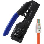 Pince à sertir rj45 outil sertissage pour connecteur rj45 réseau cat7 cat6a cat5 cat5e cat6 et fiche ... Pince à sertir rj45 outil sertissage pour connecteur rj45 réseau cat7 cat6a cat5 cat5e cat6 et fiche ...