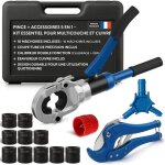 Pince  sertir th + v neezra 10 mchoires kit complet avec coupe - tube et bavureur