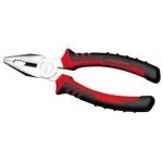 Pince universelle - ampro - t29047 - becs demi - ronds stris - acier chrome vanadium - 7 pouces