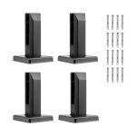 Pinces  verre carres pour garde - corps en verre tremp de 8  12 mm - vevor - 4 pcs - pour balcon ...