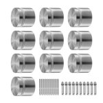 Pince  verre ronde pour garde - corps en verre tremp de 8  12 mm - vevor - 10 pcs - pour balcon jardin ...