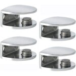 Pince � verre support d?�tag�re en verre support de tablette mural fixation r�glable verre adaptatif ...